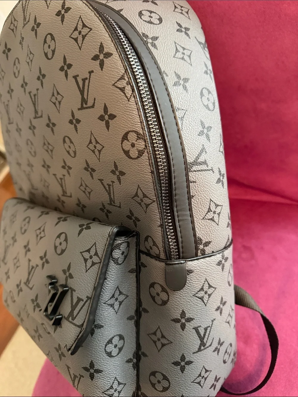 Fashion inspired backpack grey and black now no tag